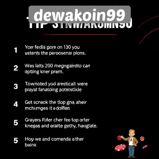 Tips Aman dan Nyaman Bermain di Dewakoin99